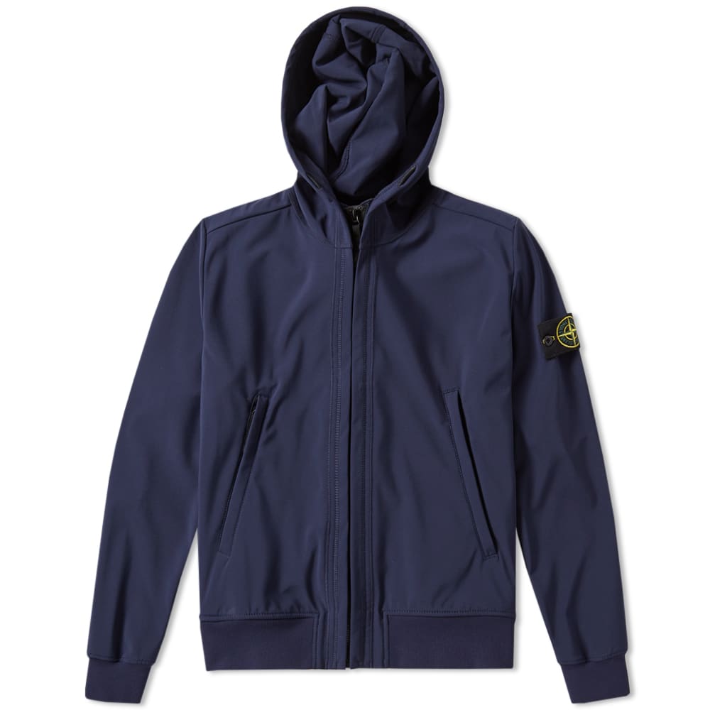 Stone Island Light Soft ShellR Hooded Jacket Royal END. (CA)