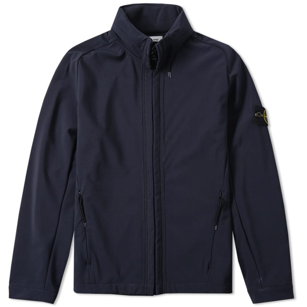 Stone Island Light Soft ShellR Track Jacket Navy END. (US)