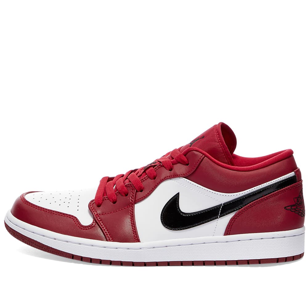 Air Jordan 1 Low Red, Black & White | END. (UK)