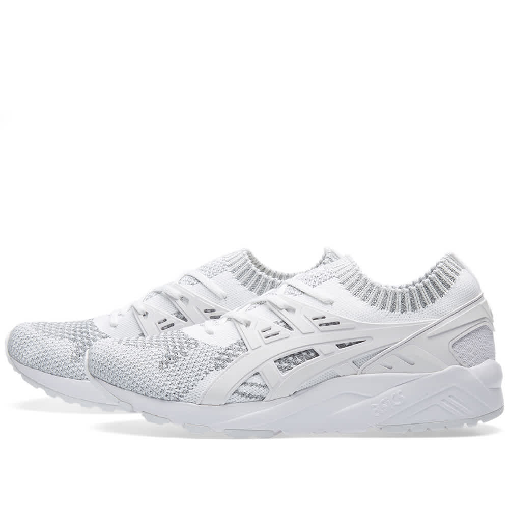 asics gel kayano knit white