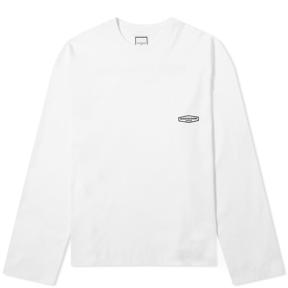 WOOYOUNGMI ウーヨンミ メンズ Back Logo Long Sleeve T-shirt Wooyoungmi Men's Long Sleeve Back Logo T-Shirt in Black