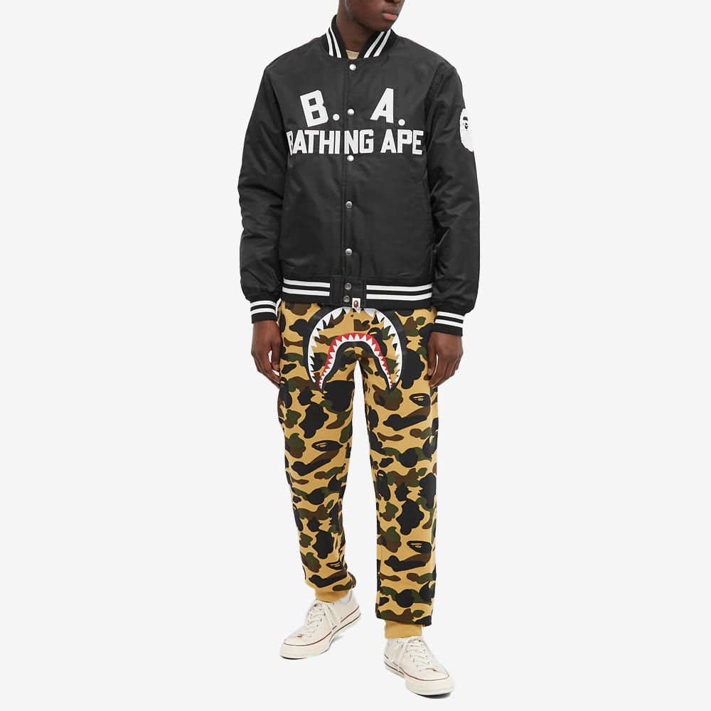 a bathing ape varsity jacket