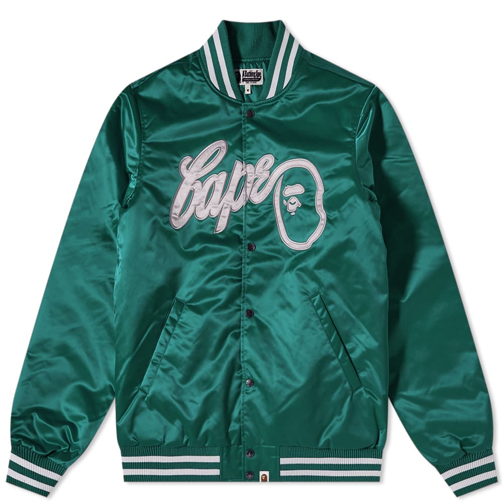 A Bathing Ape BAPE Baseball Jacket Green END. (UK) A Bathing Ape BAPE Baseball Jacket Green END. (UK)