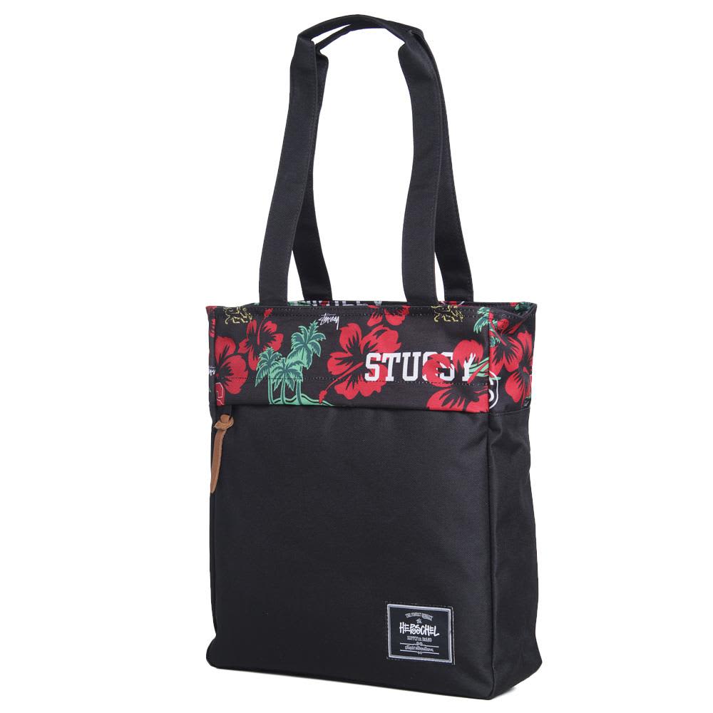 Stussy x Herschel Supply Co. Harvest Tote Bag Black | END. (US)