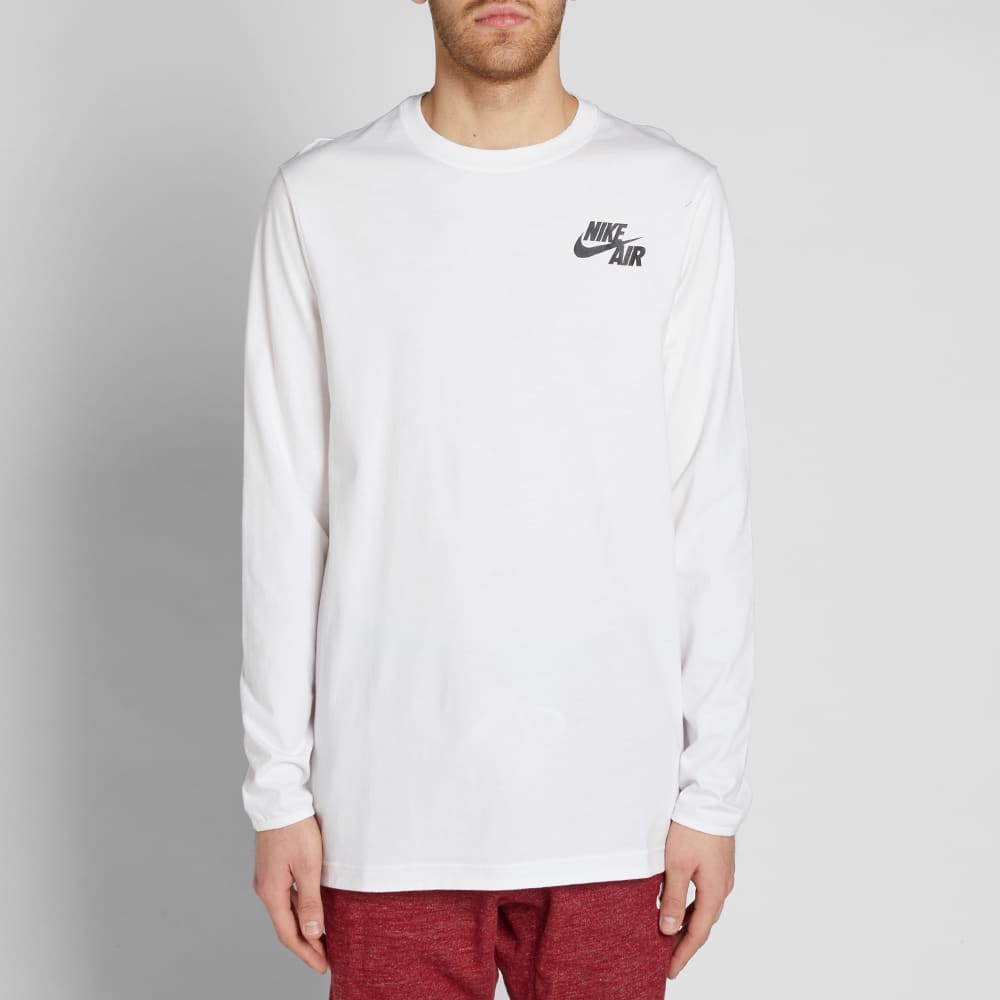 nike long sleeve white top