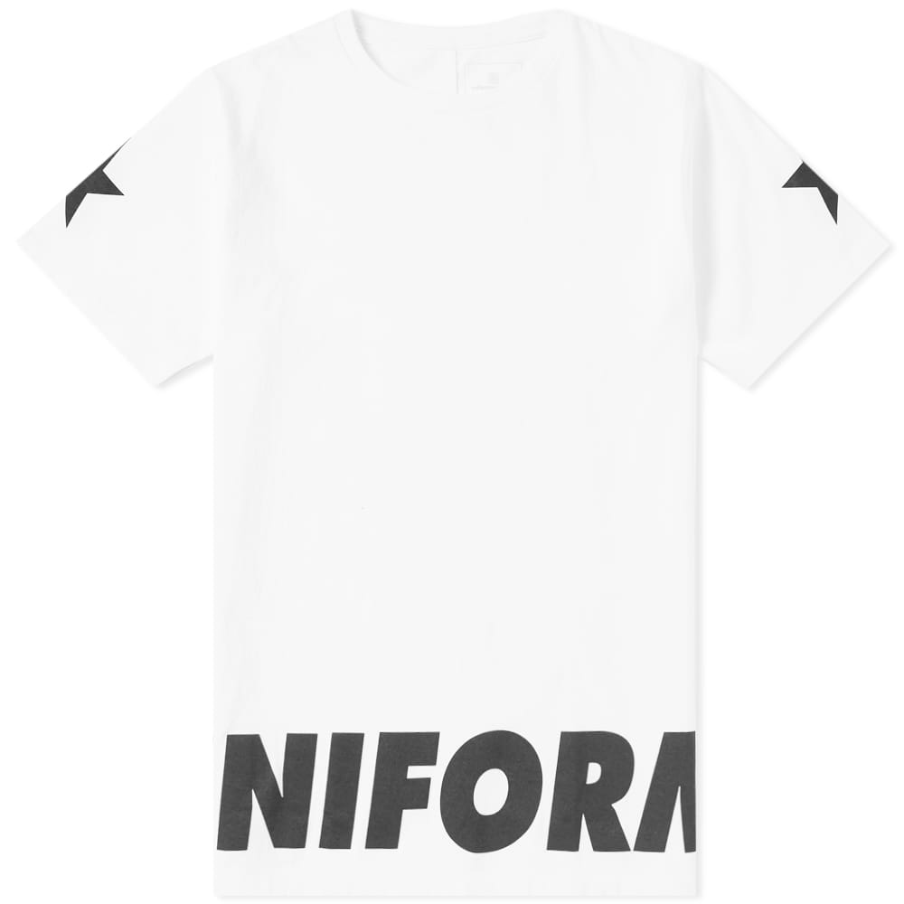 Uniform Experiment Sleeve Star Big Tee White END.