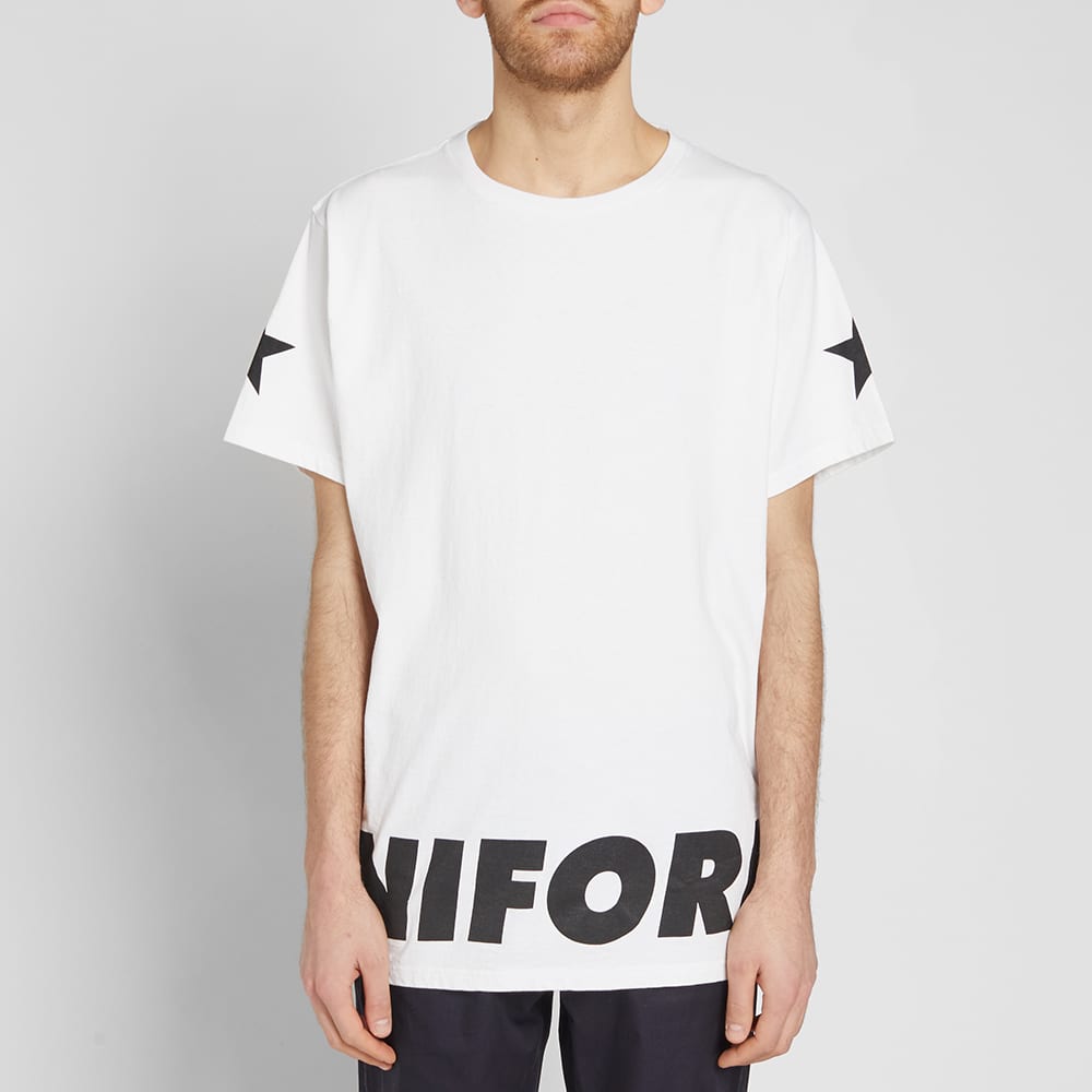 Uniform Experiment Sleeve Star Big Tee White END.