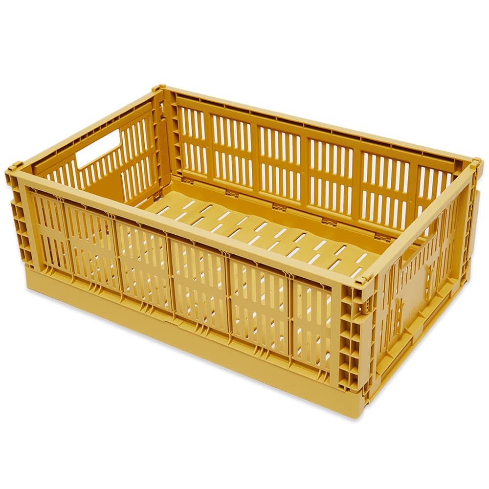 HAY Large Recycled Colour Crate Golden Yellow END. (CA)