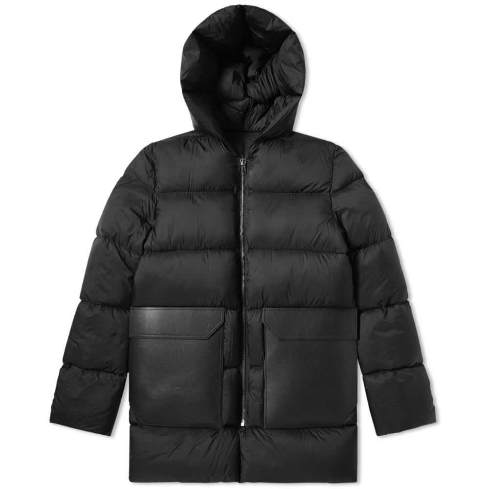 Rick Owens Hooded Down Jacket Black | END.