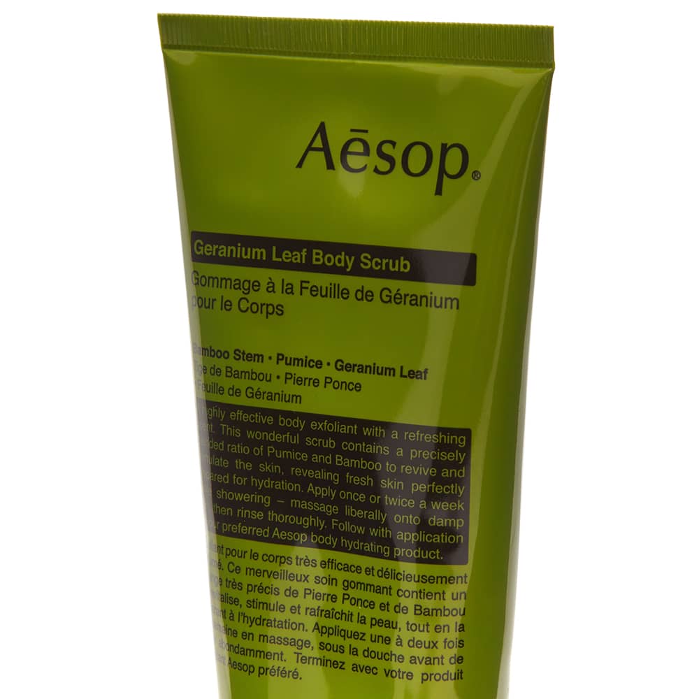 Aesop Geranium Leaf Body Scrub 180ml END.