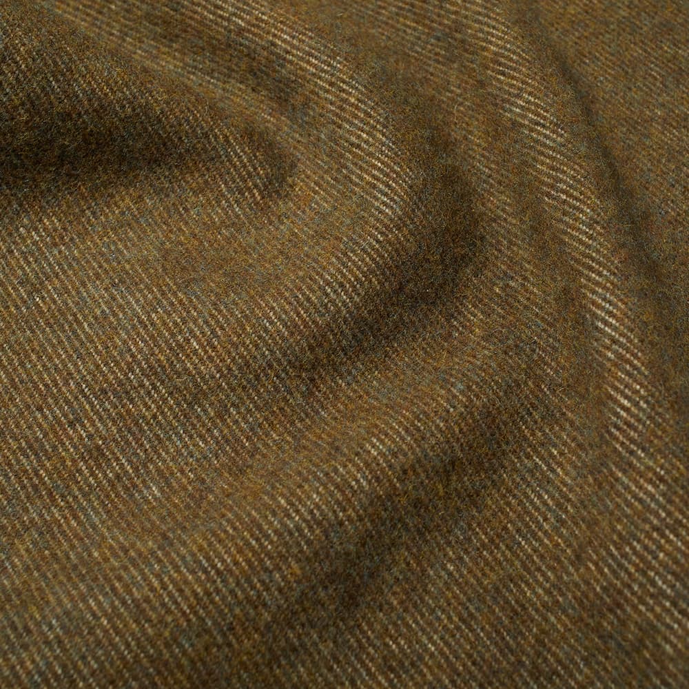BasShu Wool Blanket Border Khaki END. (SG)