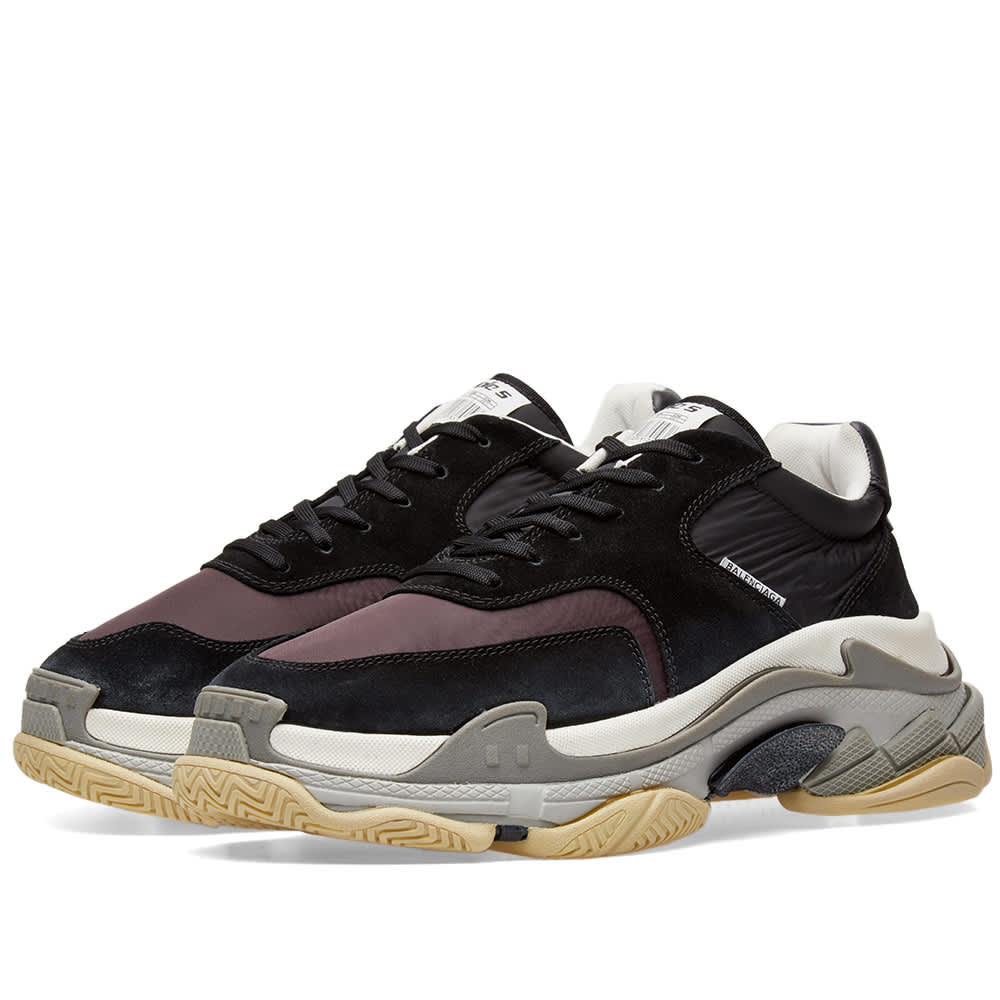 balenciaga chaussures homme bordeaux