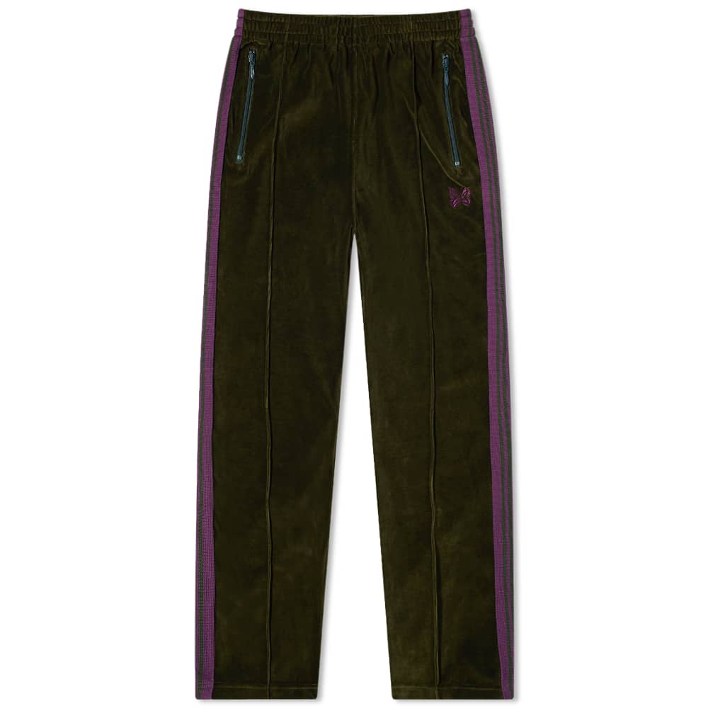 Needles Velour Narrow Track Pant Green END. (US)