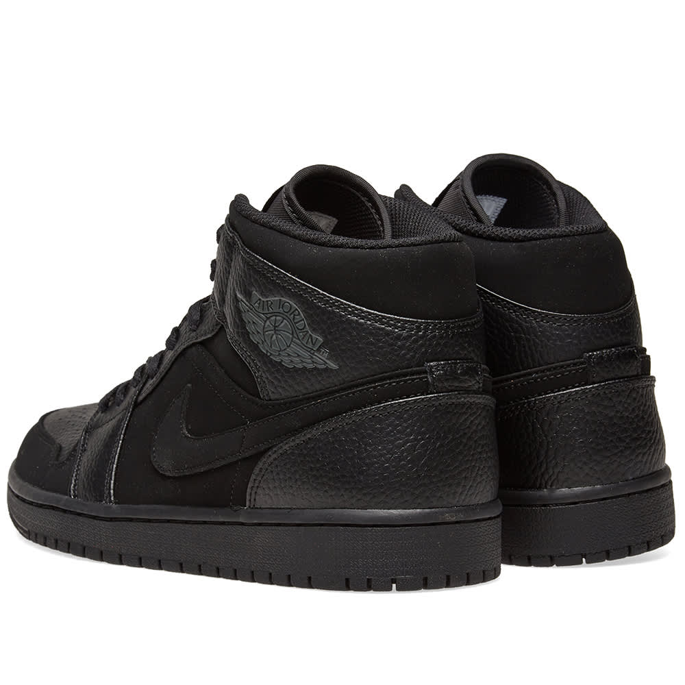 jordan 1 mid black dark grey