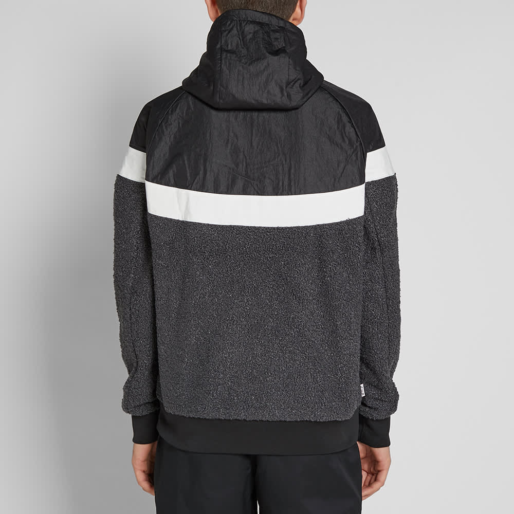 Nike Sherpa Wind Runner Black, Grey & White | END. (IE)