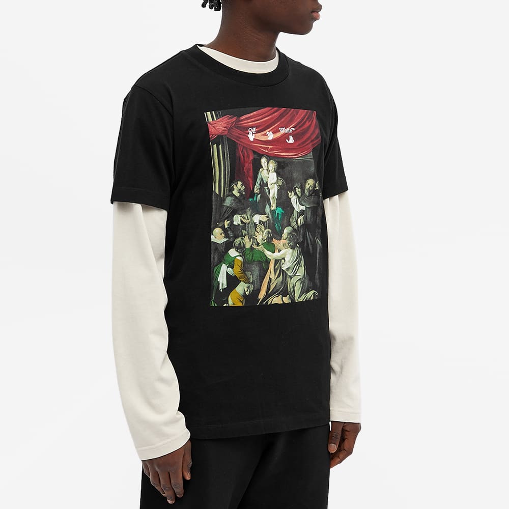 off white caravaggio tee black