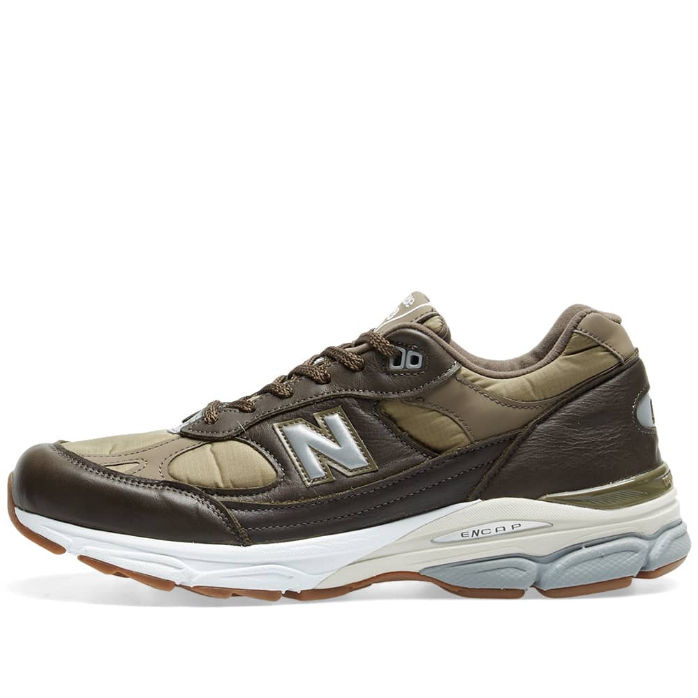 New Balance M991.9LP Hybrid - Made in England Olive & White | END. (CN)