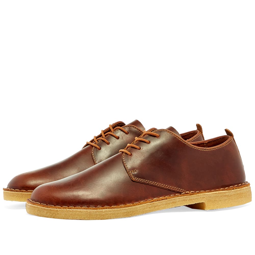 Clarks desert london tan leather clearance