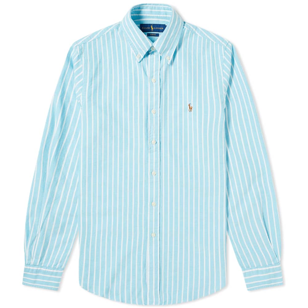 ralph lauren light blue oxford shirt