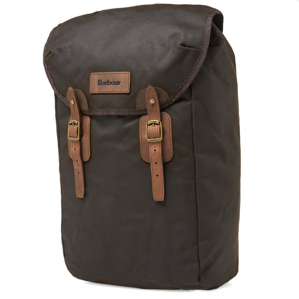 Barbour Wax Leather Backpack Olive END. (SG)