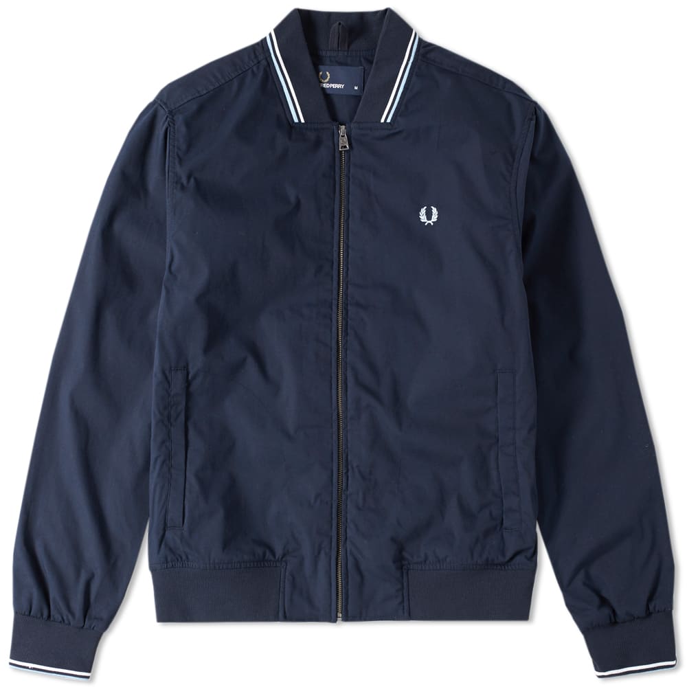 fred perry twin tipped jacket navy