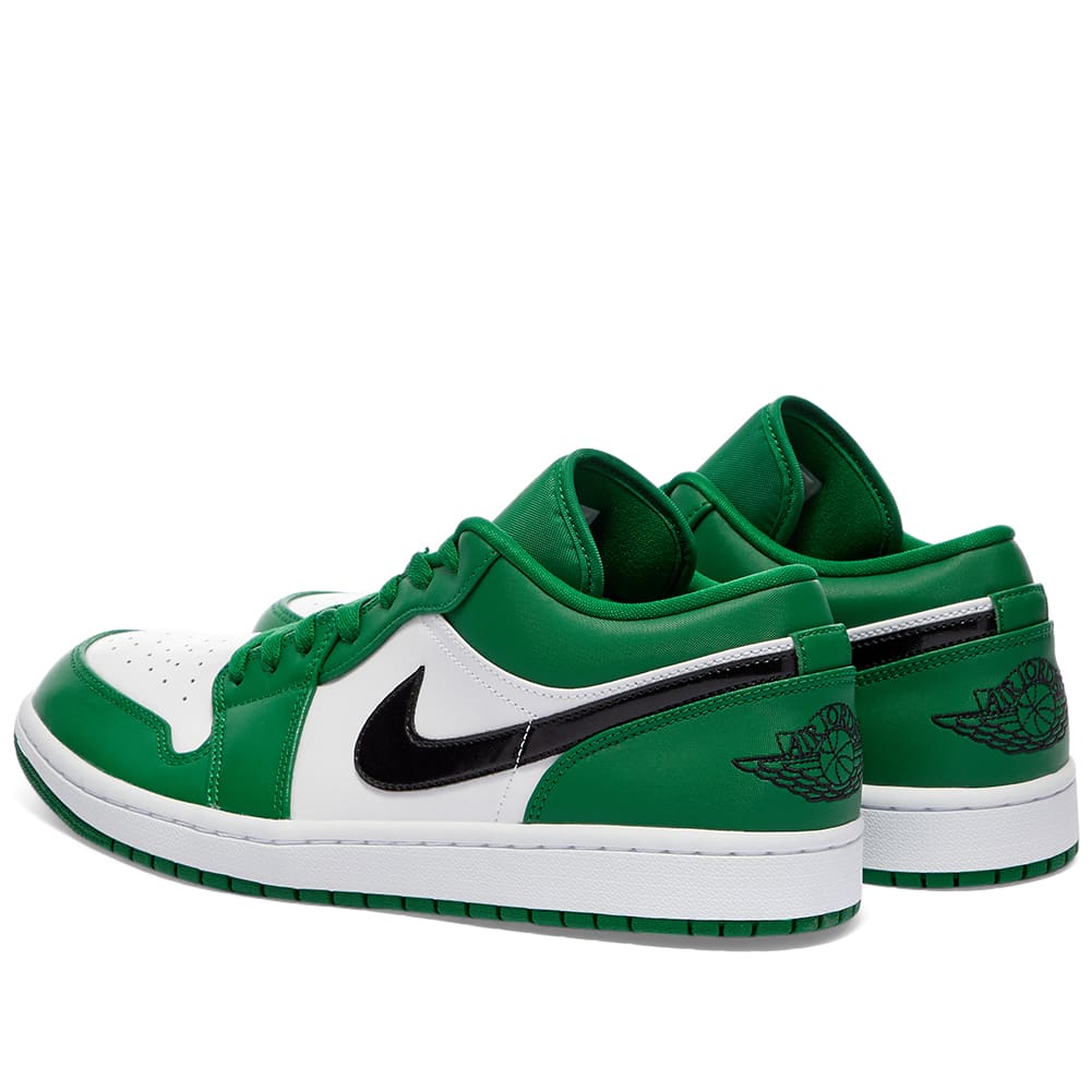 low air jordan green