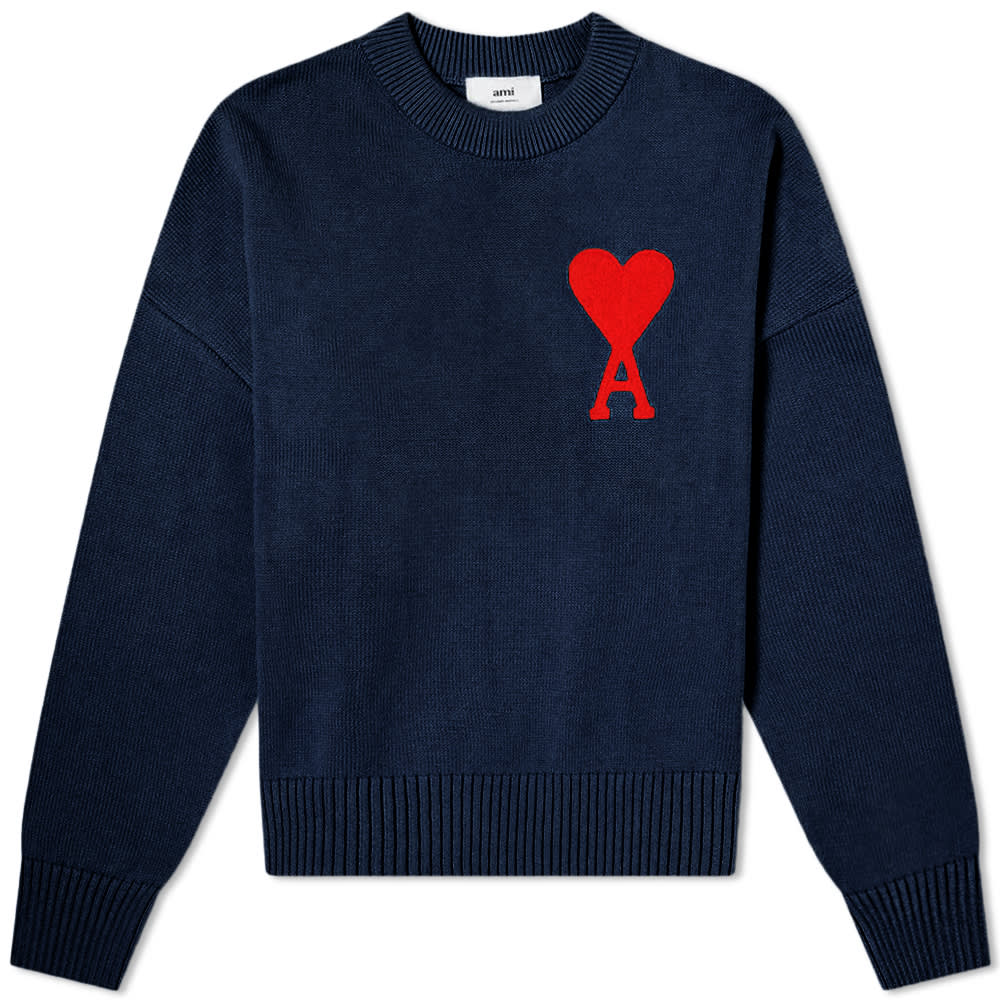 ami big heart sweatshirt