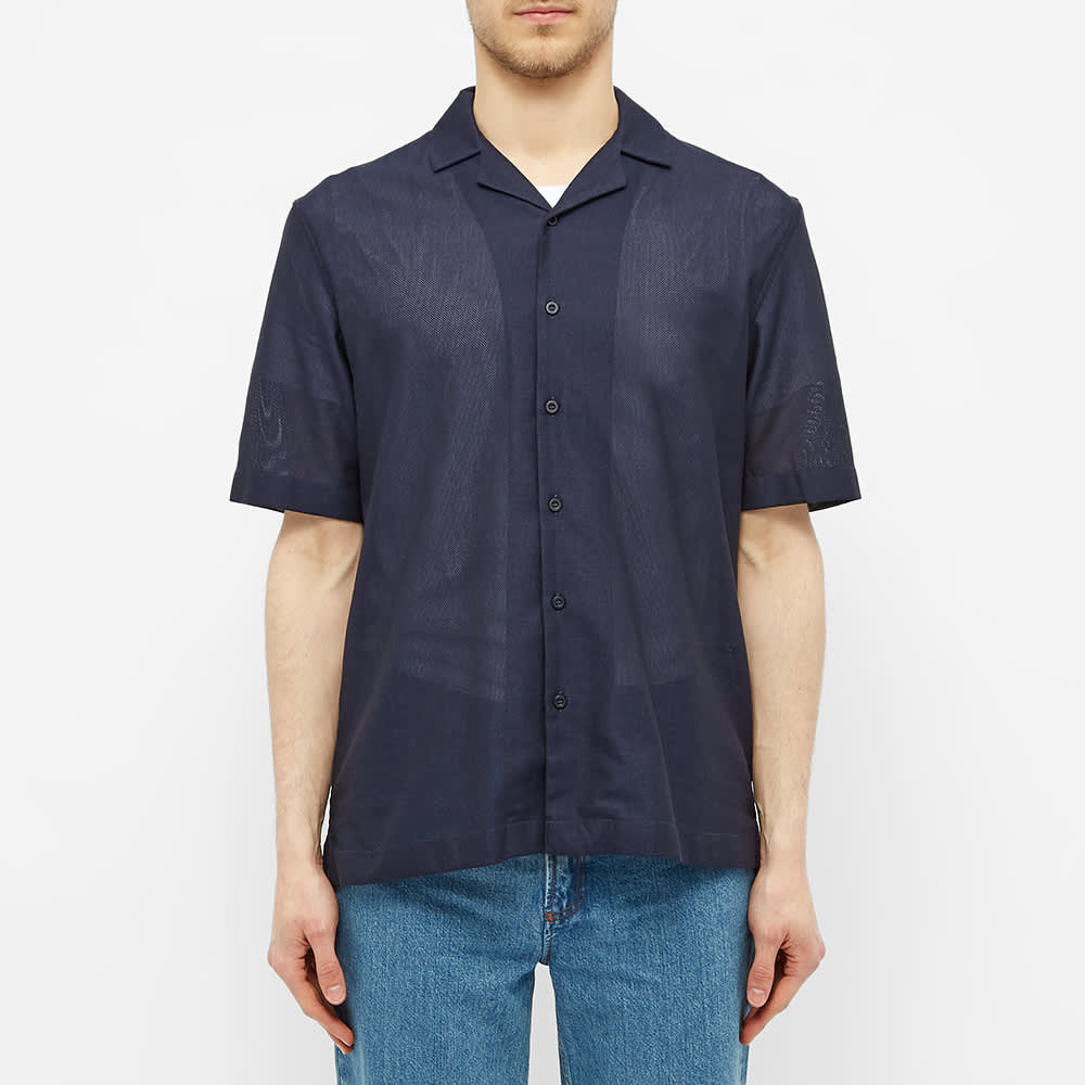 sunspel camp collar shirt