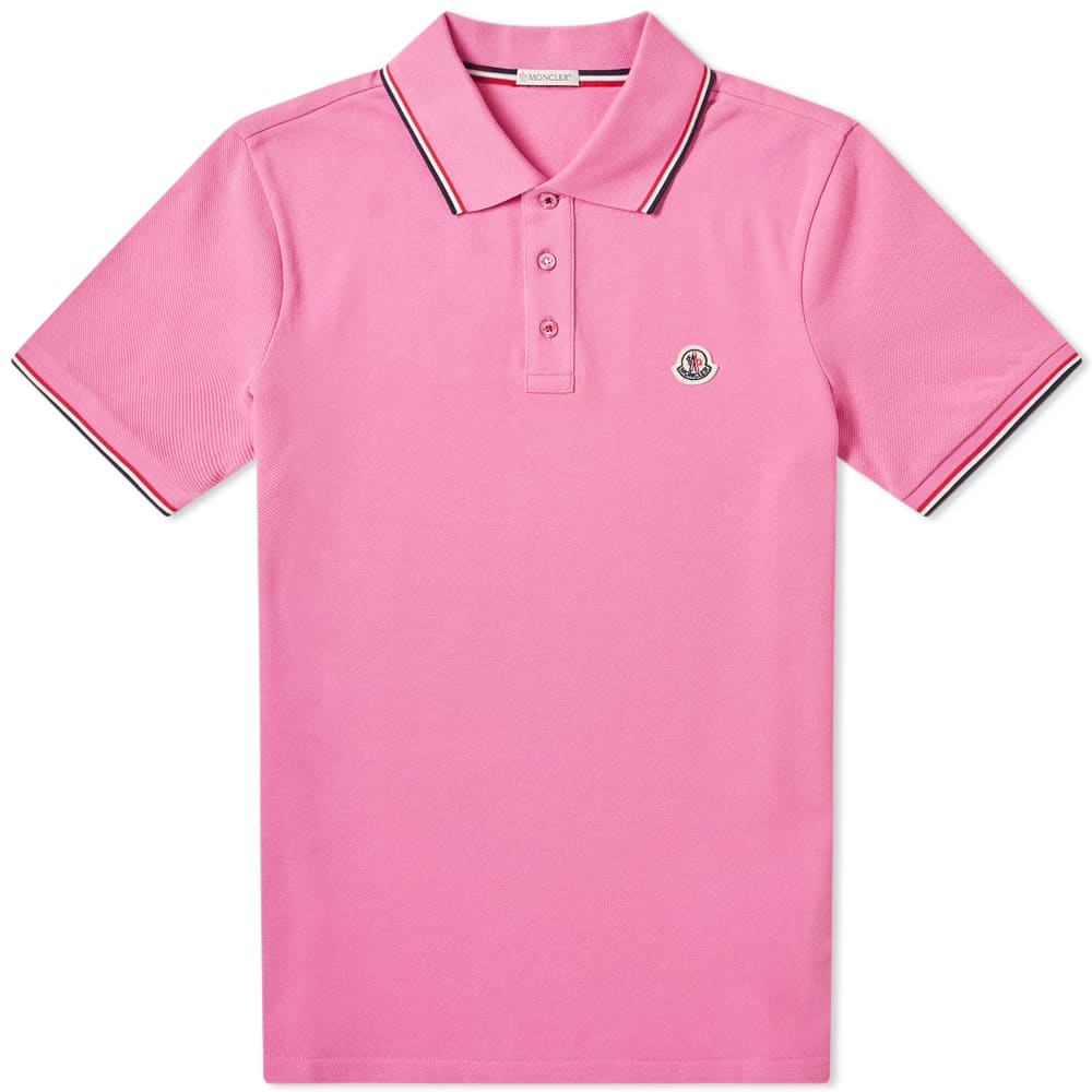 Pink moncler polo shirt Clearance