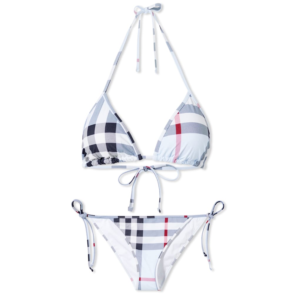 Burberry Cobb Large Check Bikini Pale Blue Check END. (SG)