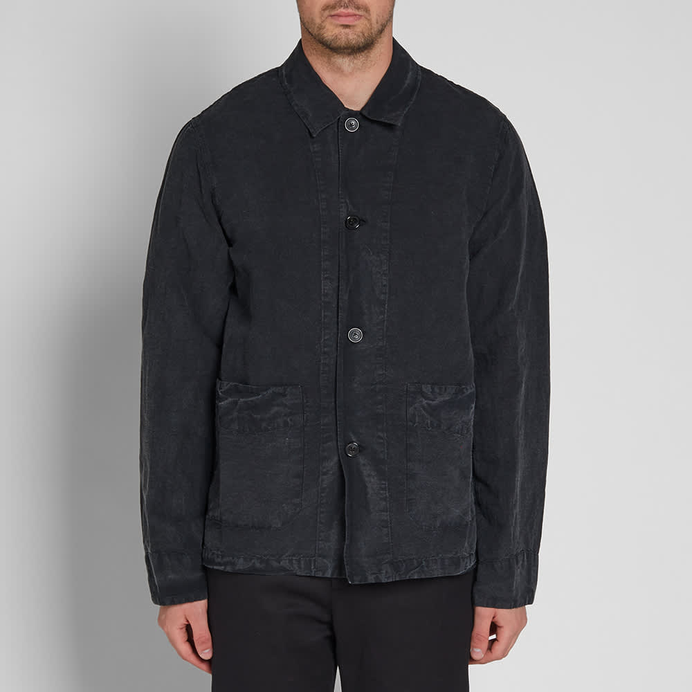 Our Legacy Archive Box Jacket Charcoal Cotton & Linen END.