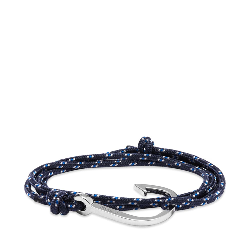 Miansai Silver Hook Rope Bracelet Indigo END. (HK)