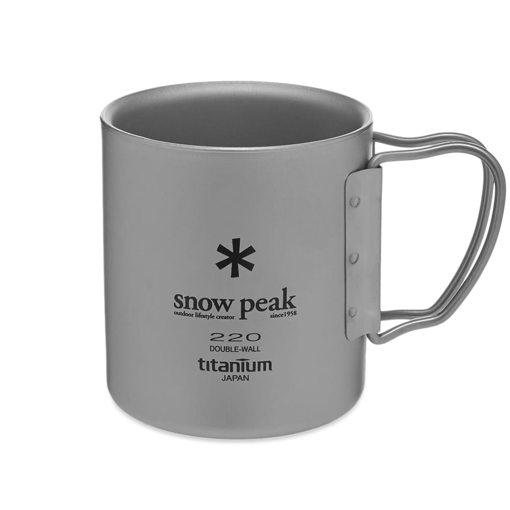 Snow Peak Titanium Double Wall 220ml Mug Silver END. (IE)