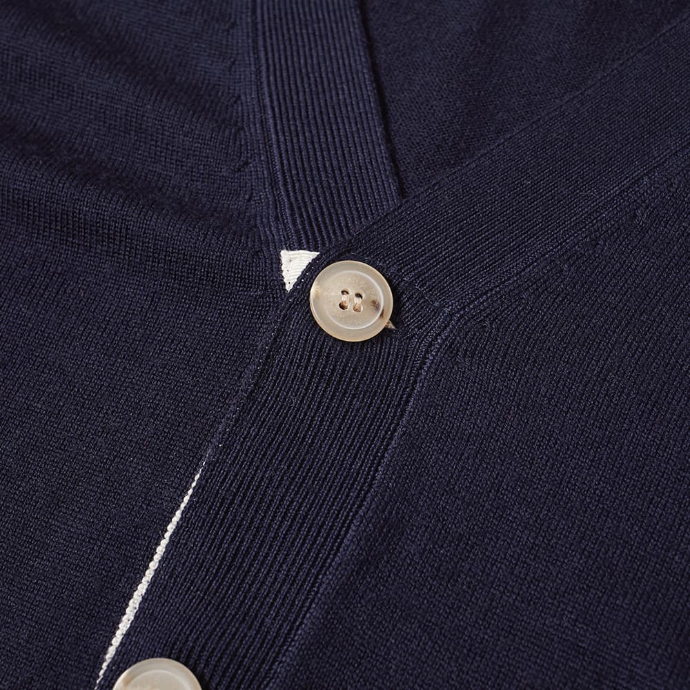 maison kitsune wool cardigan