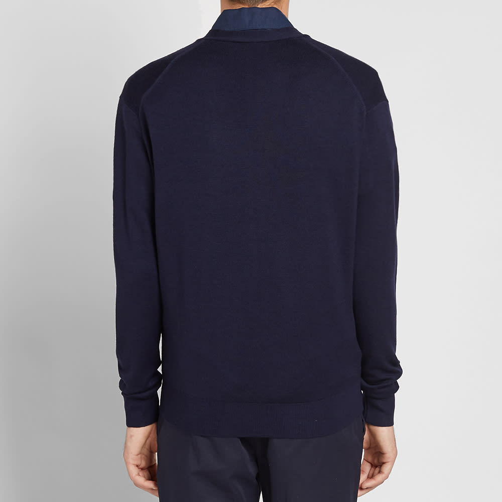 maison kitsune wool cardigan