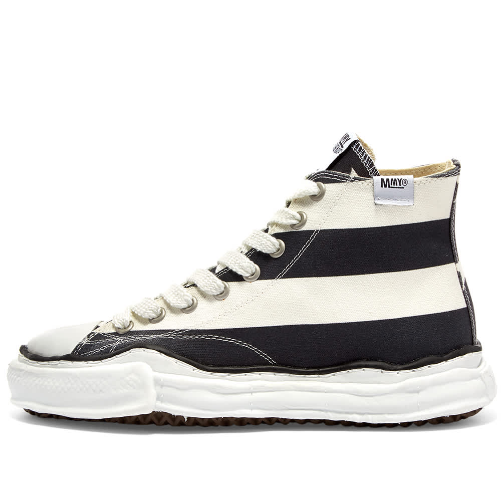 Maison MIHARA YASUHIRO OG Sole Stars & Stripes Hi-Top Black & White ...