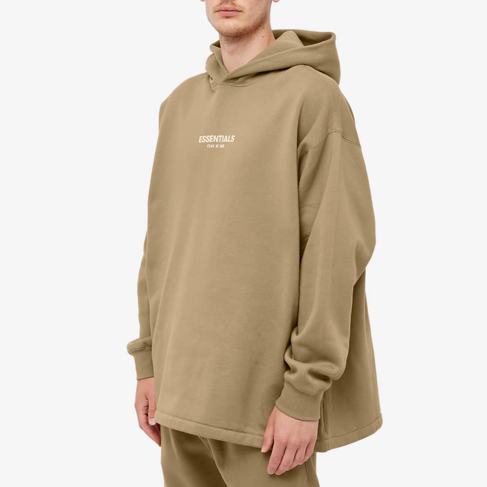 Fear of God ESSENTIALS Logo Relaxed Hoody Oak END. (US)