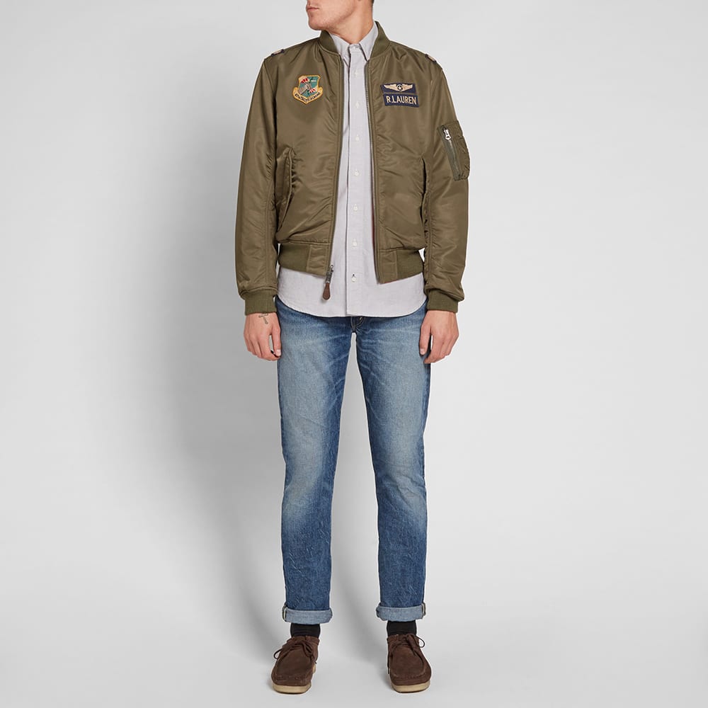 Polo Ralph Lauren Vintage Military Bomber Jacket Bohemian Olive END. (KR)