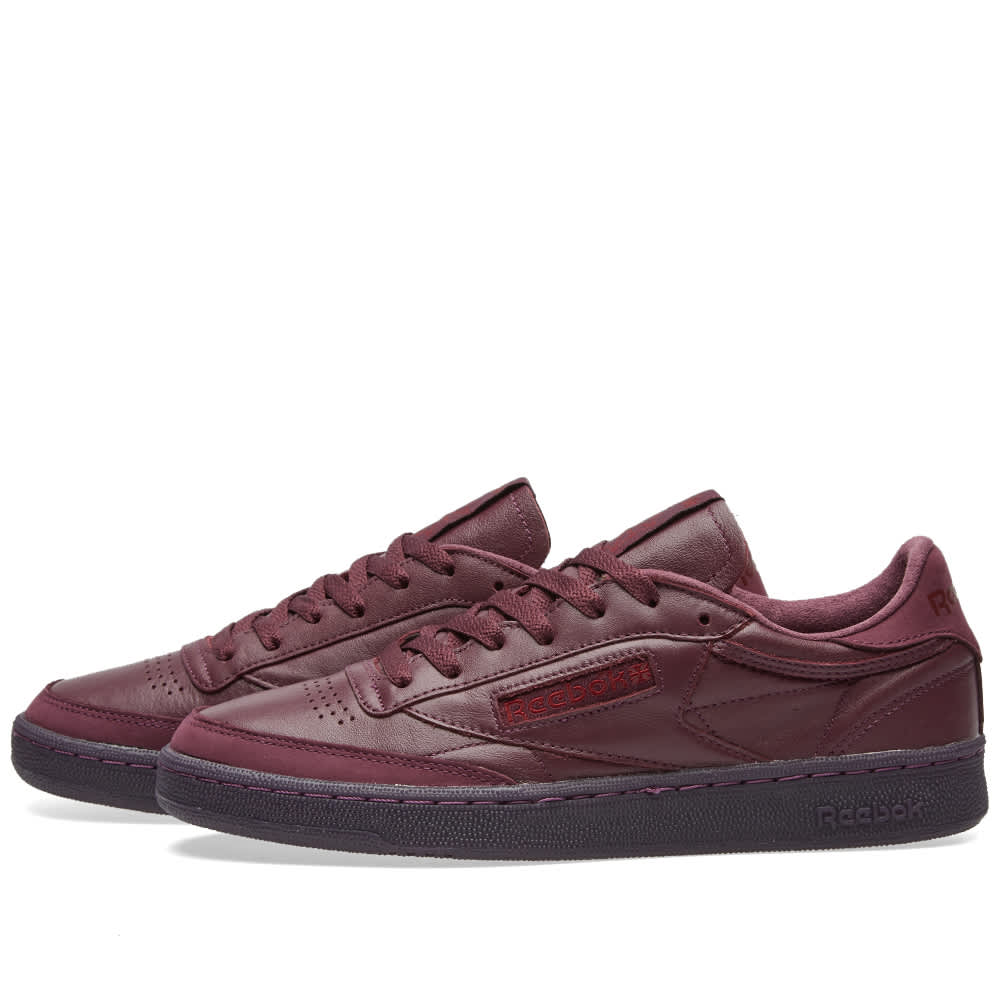 reebok classic club c 85 maroon