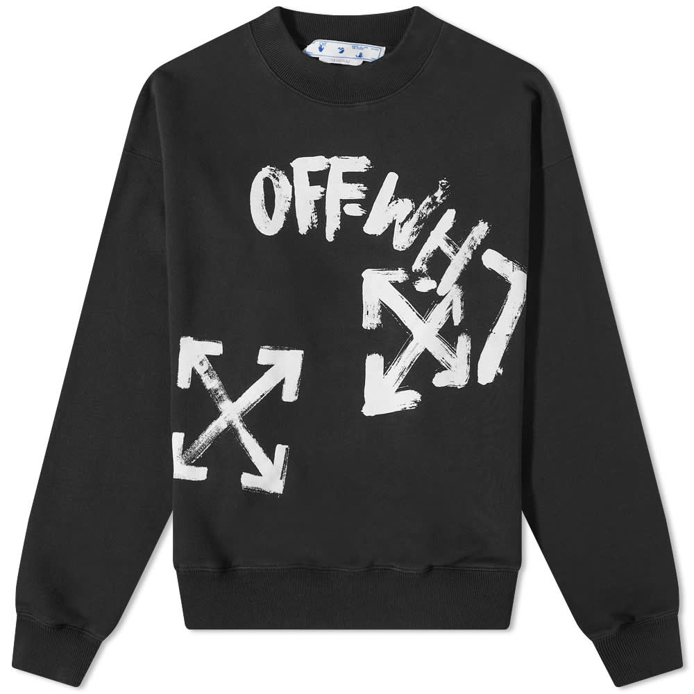 OffWhite Paint Script Skate Crew Sweat Black END. (ES)