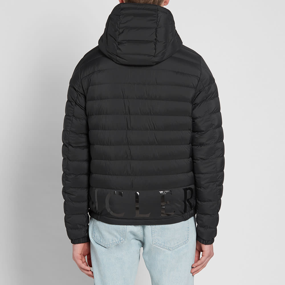 Moncler Dreux Hooded Down Jacket Black & Orange | END.