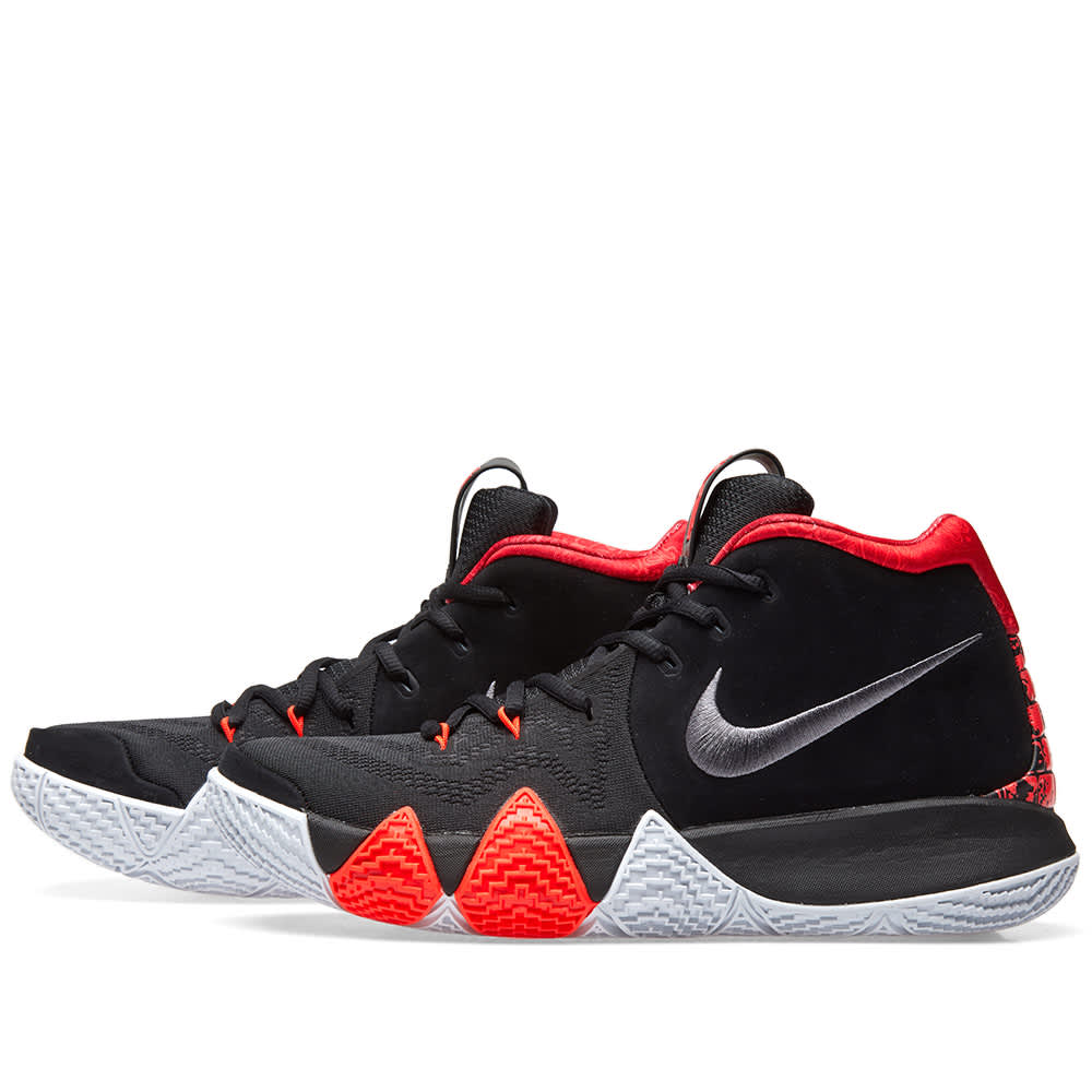 Nike Kyrie 4 Black, Dark Grey & Crimson | END.