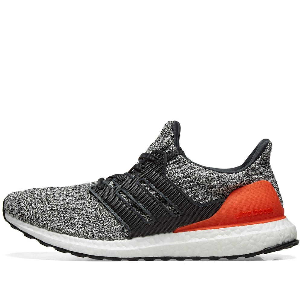 Adidas Ultra Boost Grey, Carbon & Active Orange | END.