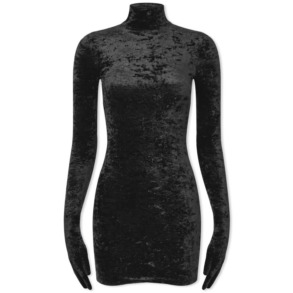 VETEMENTS Velvet Styling Glove Dress Black END. (HK)