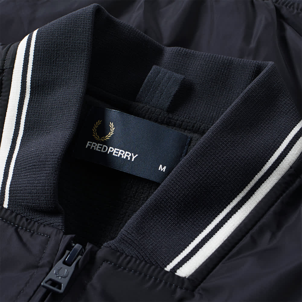 fred perry twin tipped jacket navy