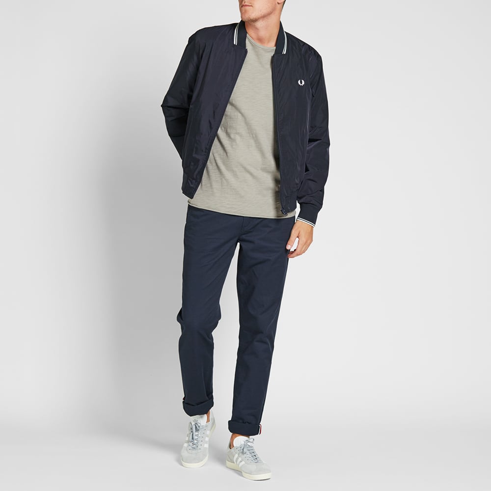 fred perry twin tipped jacket navy