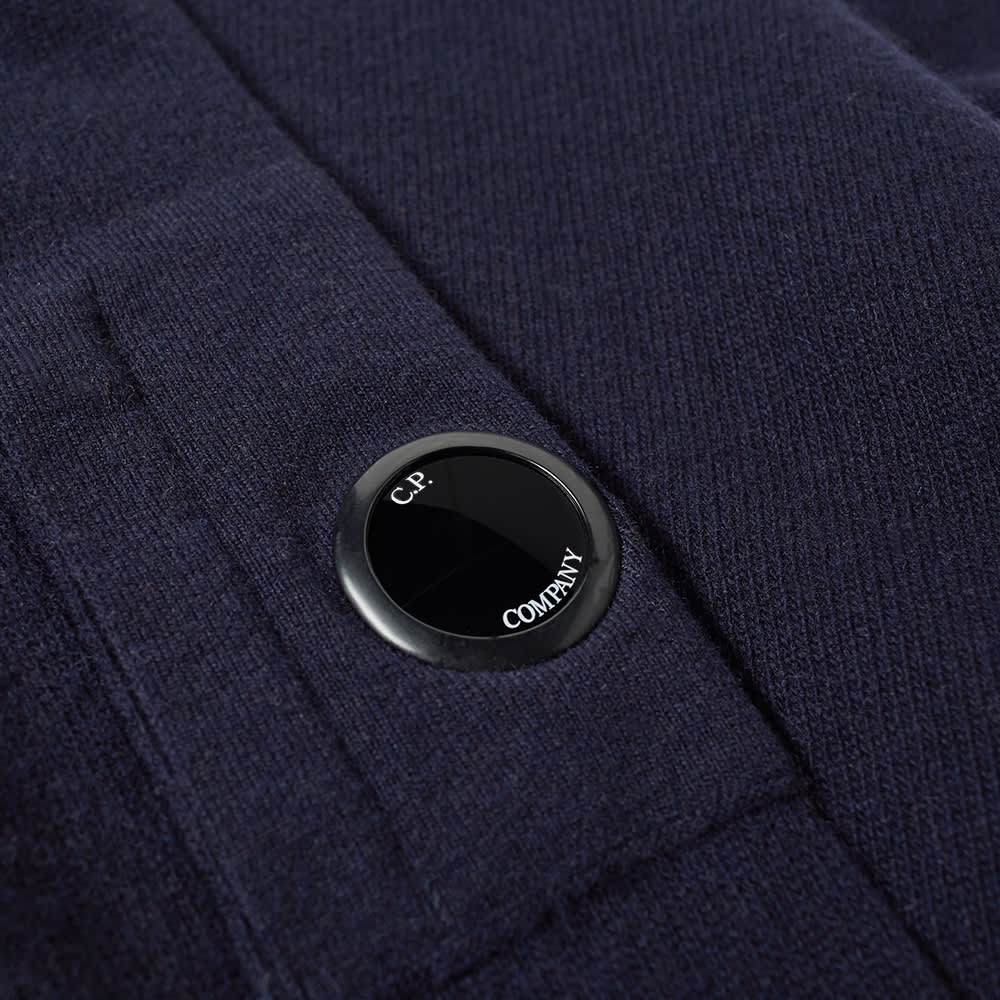 C.P. Company Arm Lens Lambswool Crew Knit Total Eclipse END.