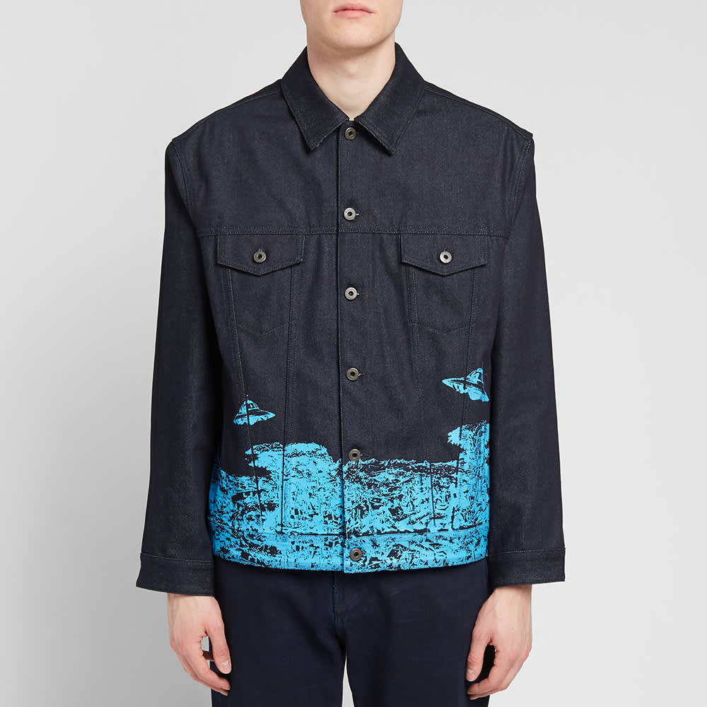 Valentino x Undercover Time Traveller Printed Denim Jacket Indigo