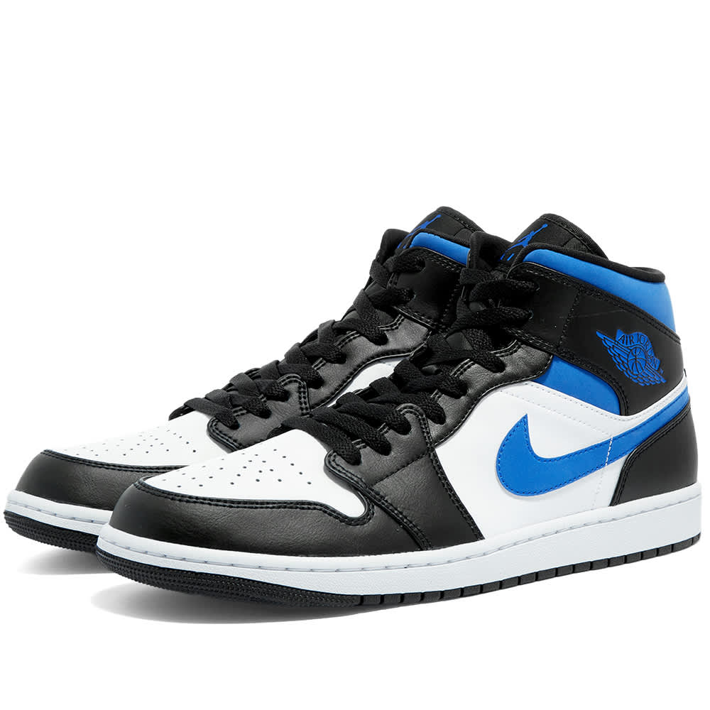 jordan air 1 mid white racer blue