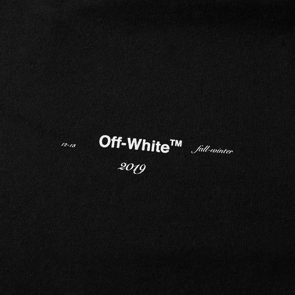 Off-White Long Sleeve Diagonal 3D Lines Tee Black | END.